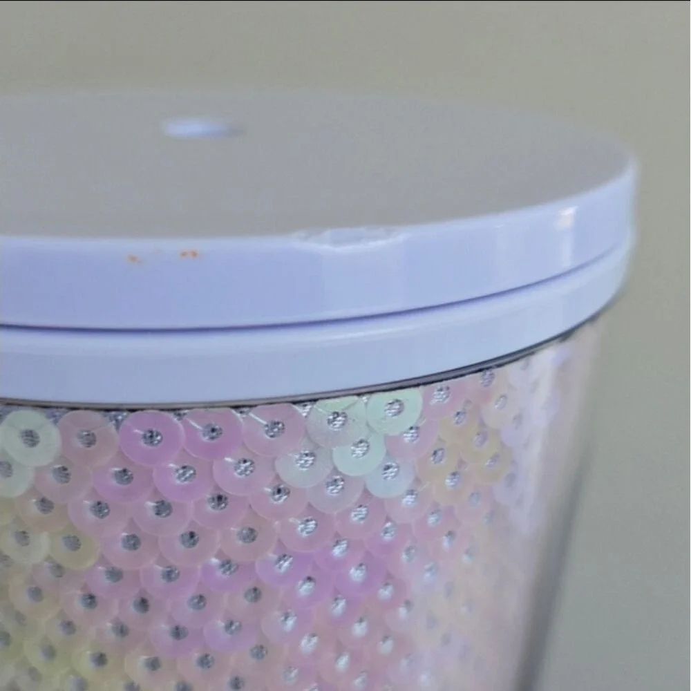 Starbucks Sequins Holographic Holiday Venti Cup Tumbler